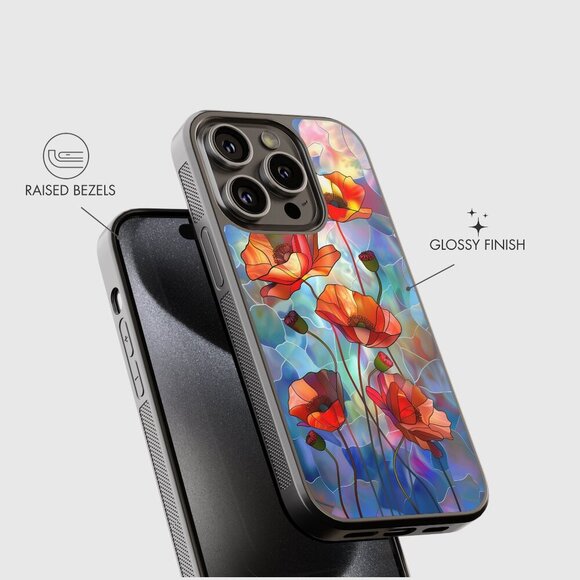 Floral Phone Cover – iPhone 16, 15 Pro, 14, Galaxy S25, S24, S24 Ultra, Pixel 9 - Picture 3 of 9